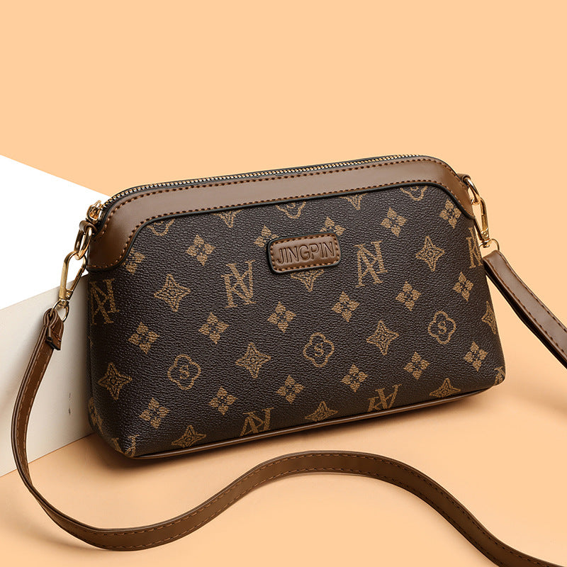 White elegant small crossbody phone bag for mature women