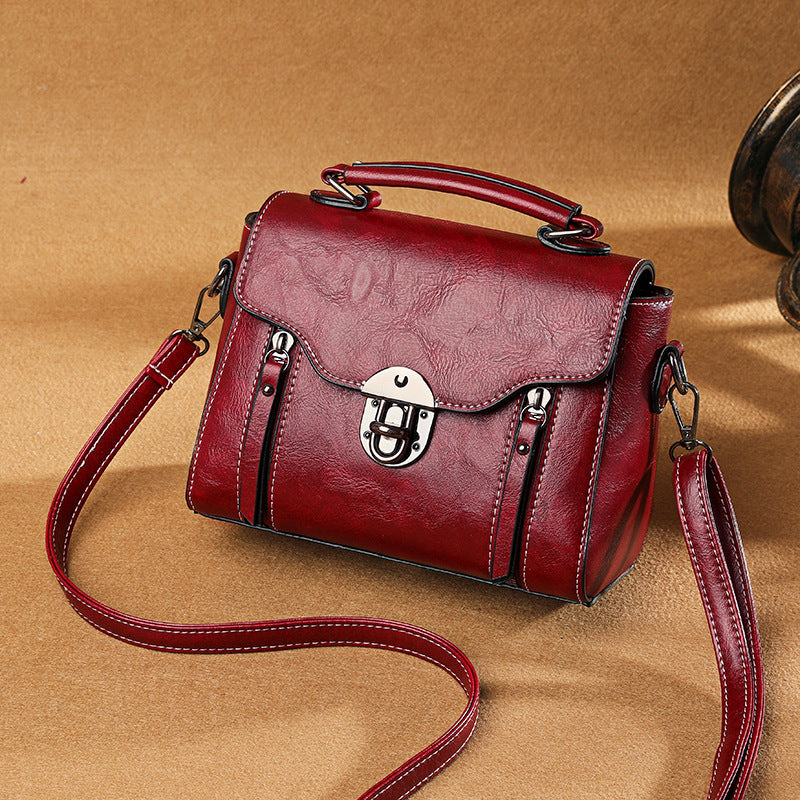 Elegant Retro Small Square Crossbody Bag for Women
