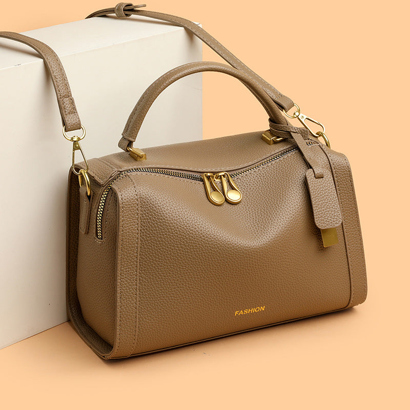 Textured Large Capacity Shoulder & Crossbody Bag for Women