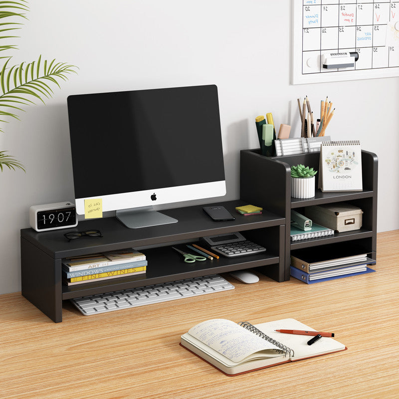 Desktop Monitor Stand with Storage Shelf Organizer