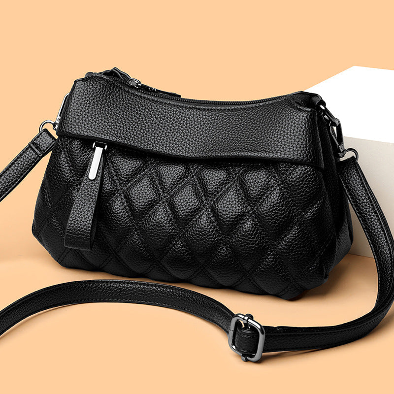 Flip-Top Small Square Crossbody Phone Bag for Women