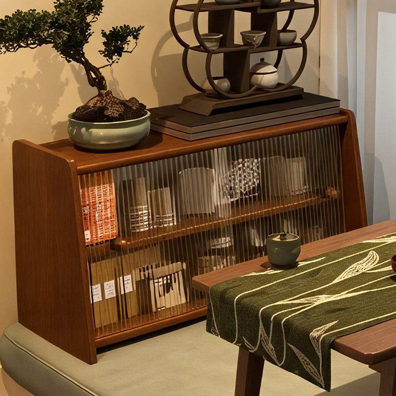 Japanese Style Solid Wood Bay Window Storage — pine