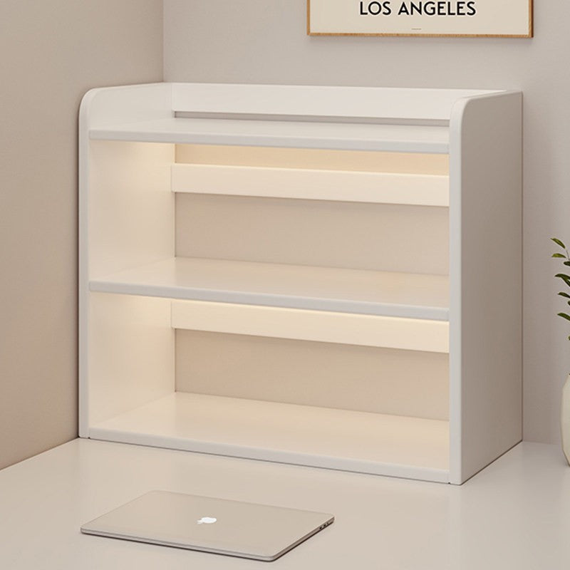 Multi-Layer Desktop Bookshelf Corner Storage Rack — white