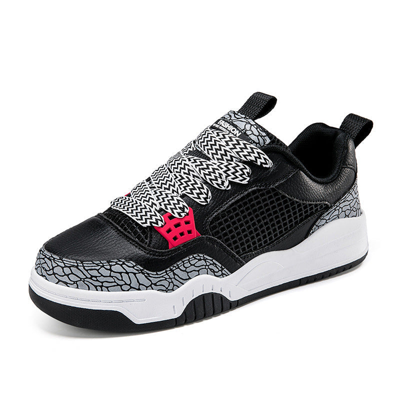 Men’s Retro Low-Top Sneakers – Hong Kong Style Casual Shoes