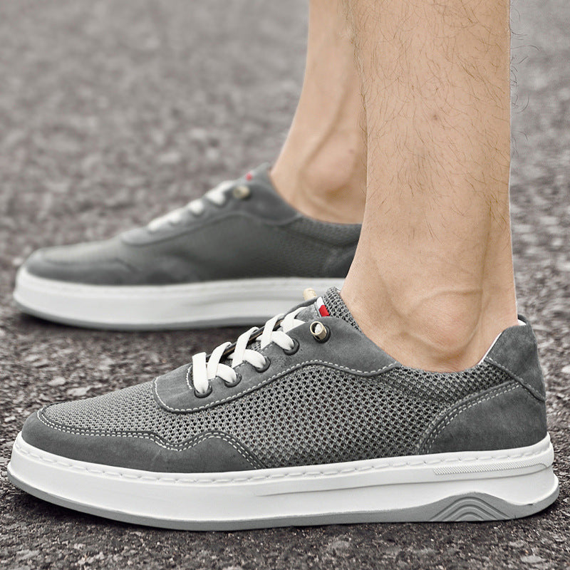 Men’s Retro Flyknit Sneakers – Breathable Low-Top Casual Shoes