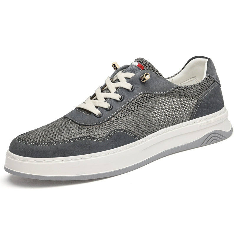 Men’s Retro Flyknit Sneakers – Breathable Low-Top Casual Shoes
