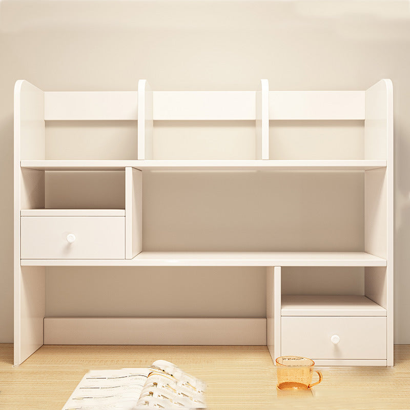 Multi-Layer Desktop Bookshelf Storage Rack — white