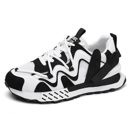Men’s Korean Style Mesh Sneakers – Low-Top Casual Dad Shoes