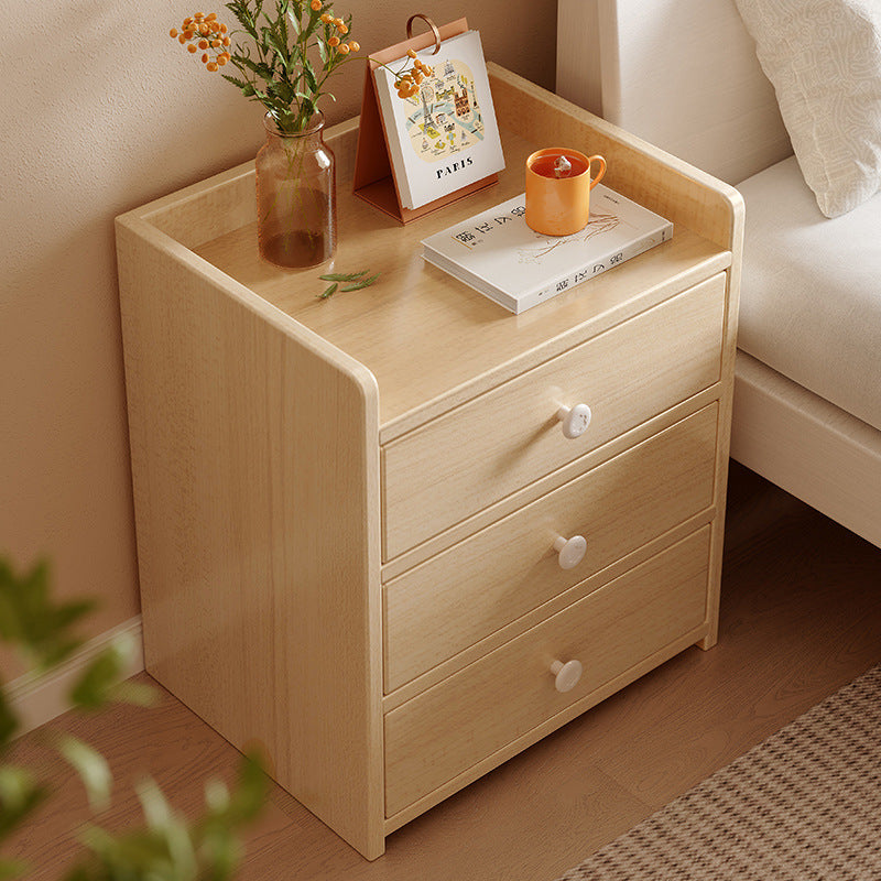 Modern Simple Bedside Table Storage Cabinet — white