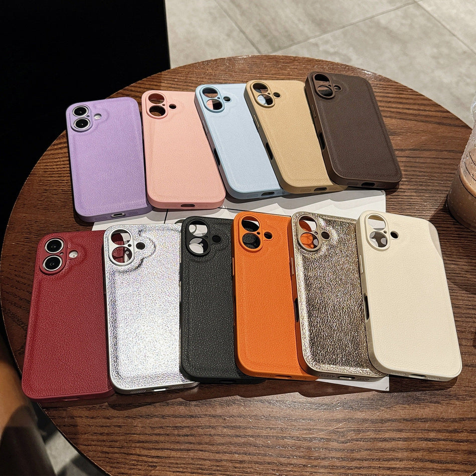 Leather iPhone Case with Soft Edge – Matte Cover for iPhone