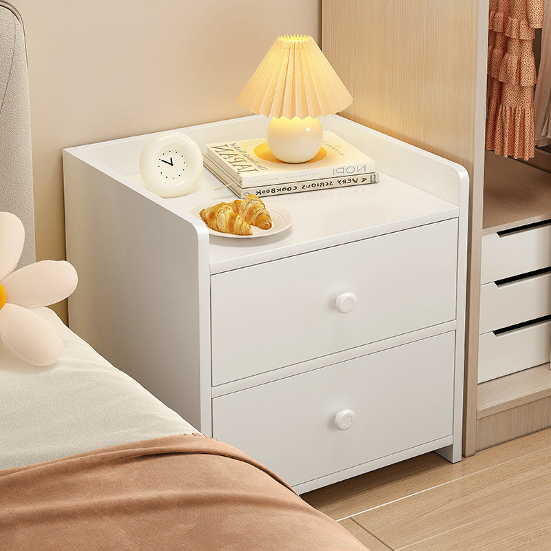 Modern Mini Bedside Table Storage Cabinet — white