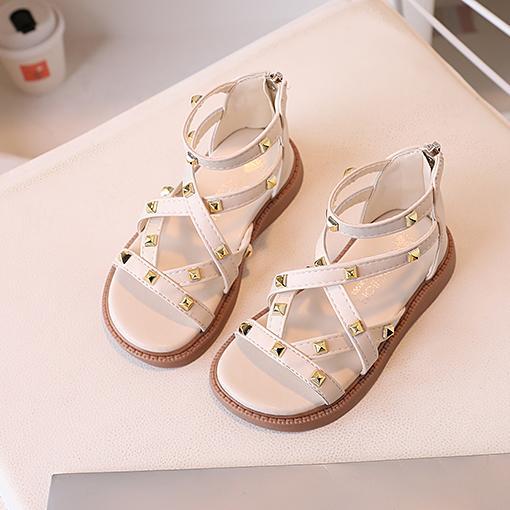 Black girls summer sandals with comfortable and breathable design for outdoor wear