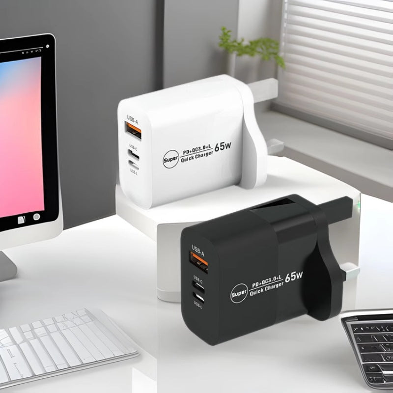65W QC3.0 Fast Charger – Reverse Charging Adapter