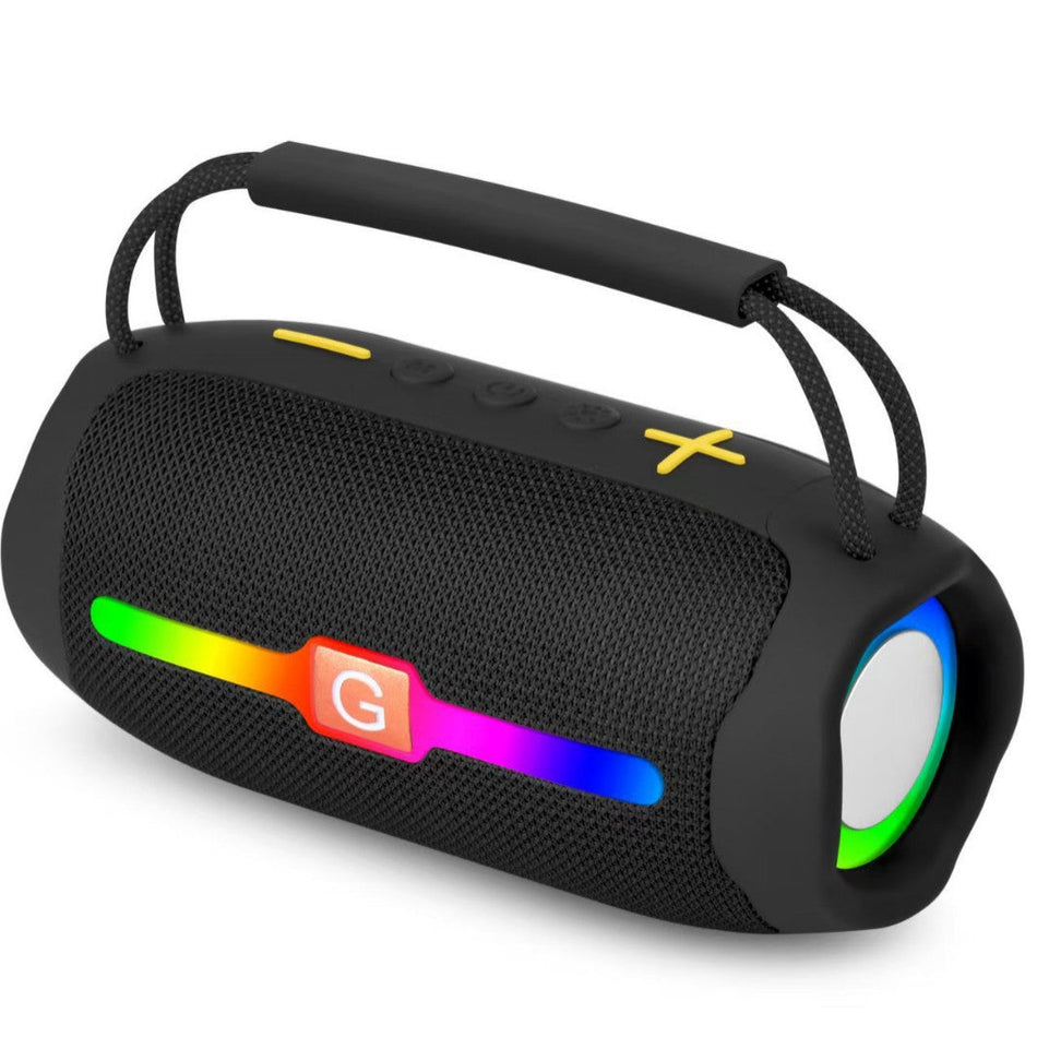 ET-215 Bluetooth Speaker – RGB Waterproof Portable Subwoofer in Black