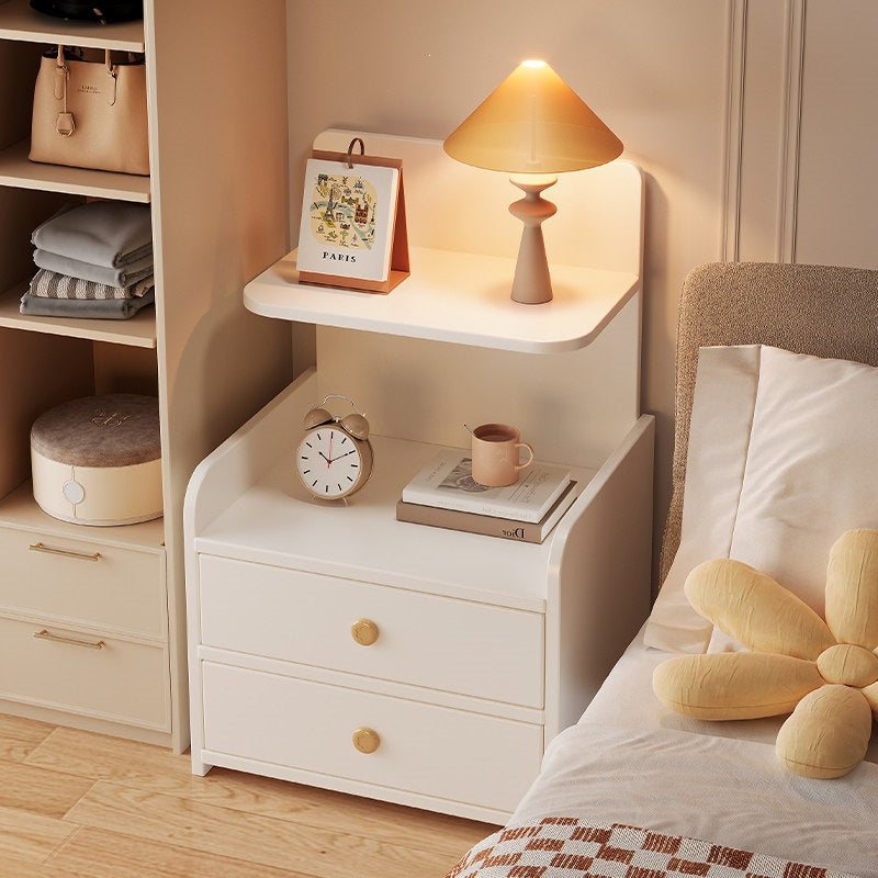 Simple Small Bedside Storage Cabinet for Bedroom — white