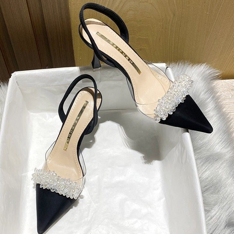 Korean Style Women’s Elegant Soft High Heels for Skirts