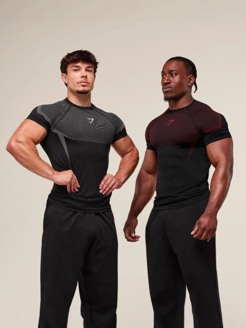 Men's black long sleeve T-shirt - loose fit round neck casual top