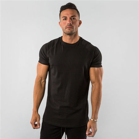 Men's white long sleeve T-shirt - loose fit round neck casual top