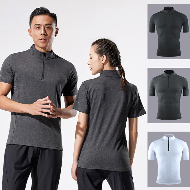 Premium Quick-Dry Quarter-Zip Sport Polo for Men