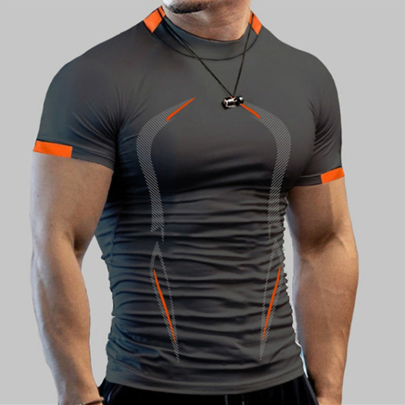 Men’s Quick-Dry Training T-Shirt Stretch Performance Fit