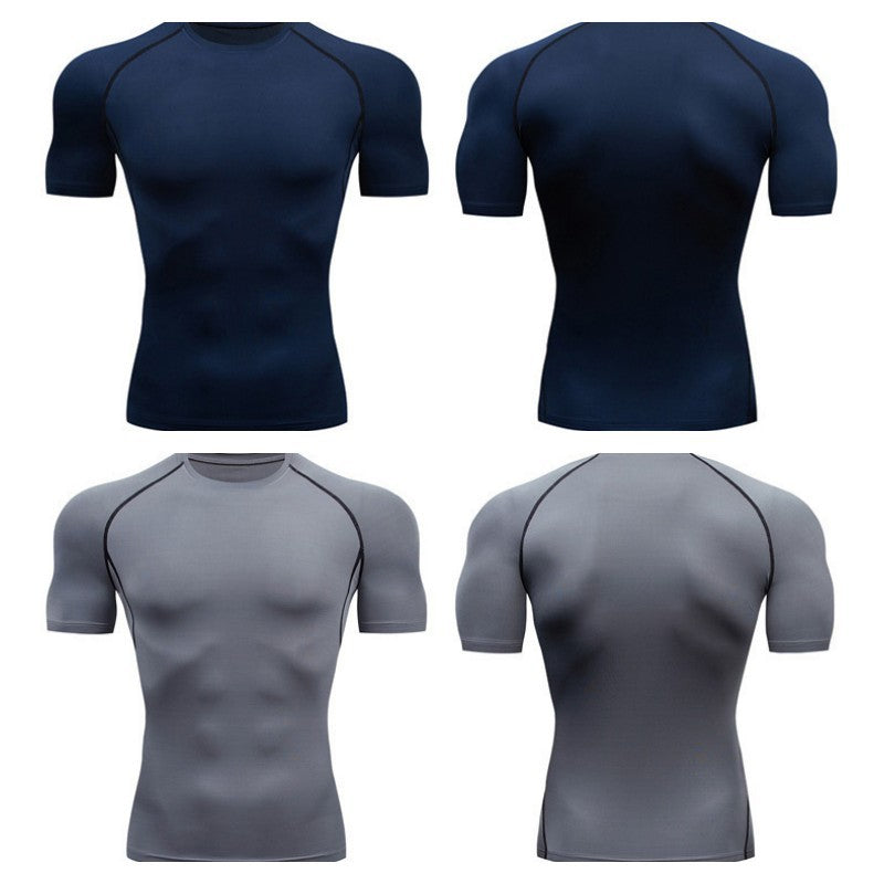 Men’s Compression Training T-Shirt Quick-Dry Athletic Fit