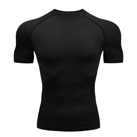Men's black long sleeve T-shirt - loose fit round neck casual top