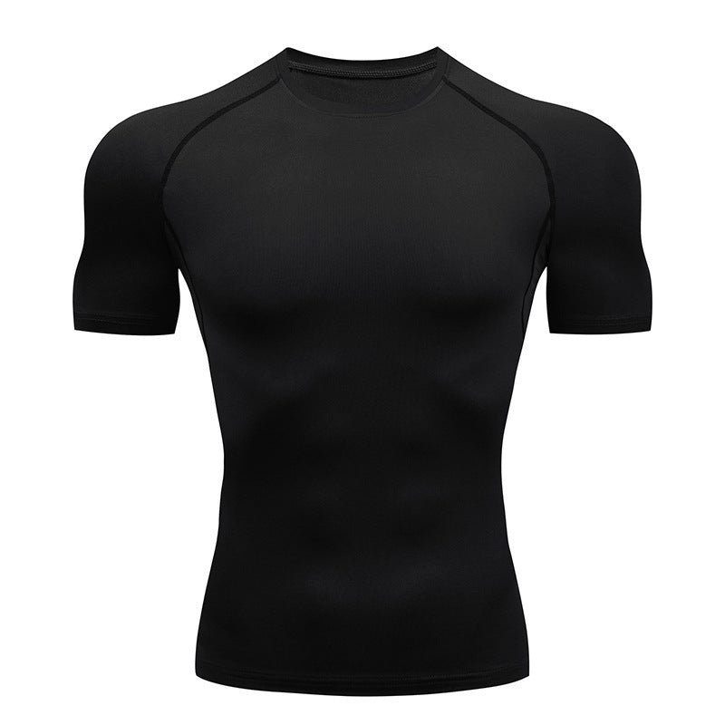 Men's black long sleeve T-shirt - loose fit round neck casual top