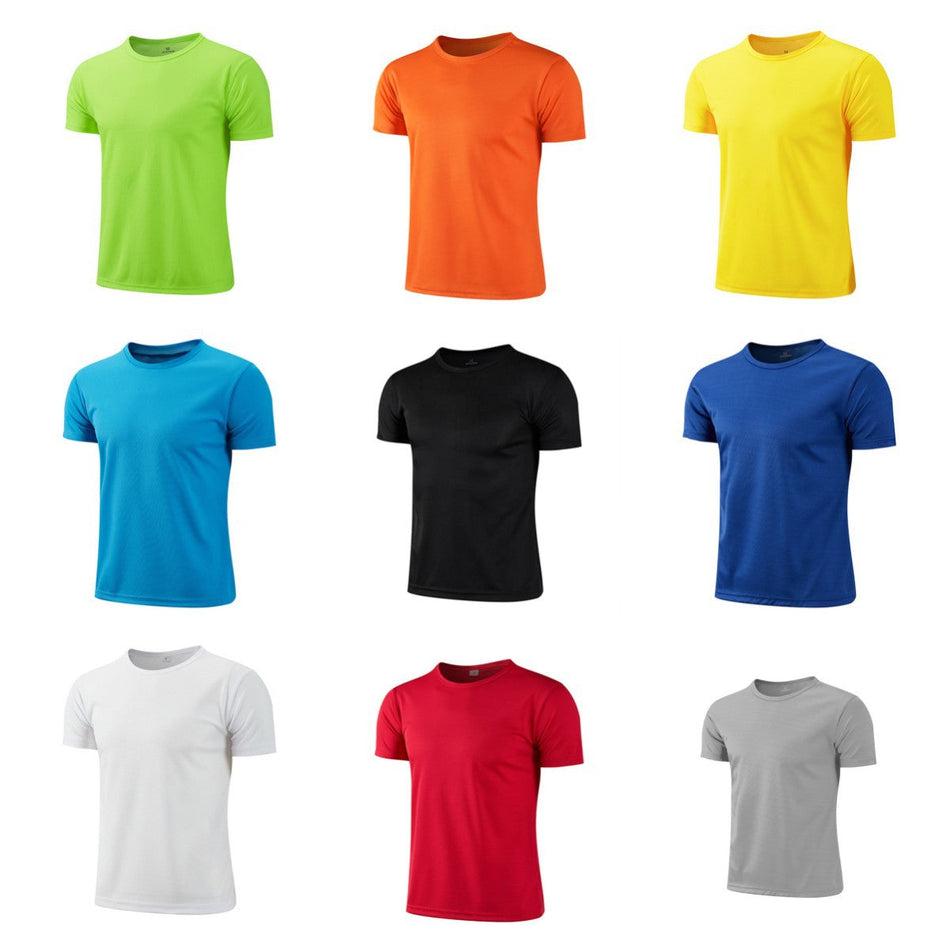 Men's Summer Loose-Fit Quick-Dry Fitness and Running T-Shirt