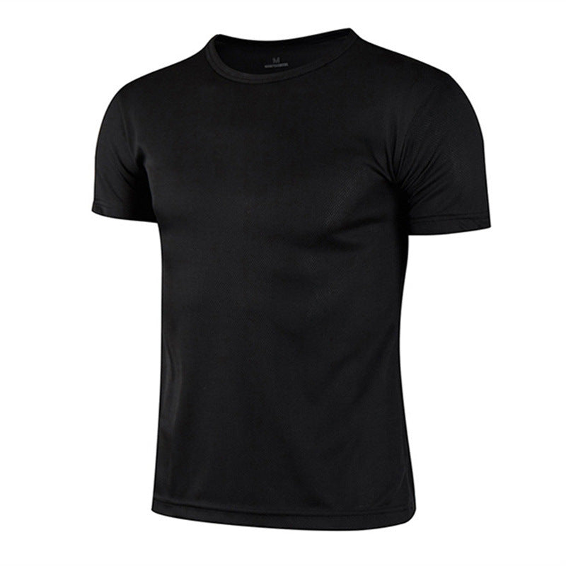 Men's black long sleeve T-shirt - loose fit round neck casual top