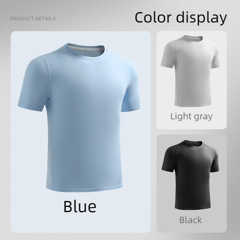 Men's Skin-Friendly Quick-Dry Yoga and Fitness Short Sleeve