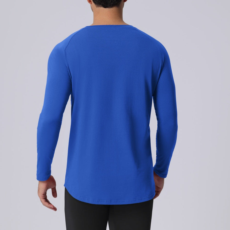 Men's Premium Loose Fit Long Sleeve Casual Base Shirt