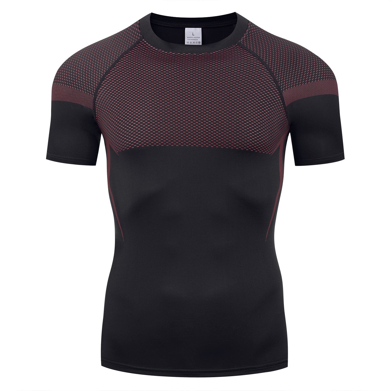 Men's black long sleeve T-shirt - loose fit round neck casual top