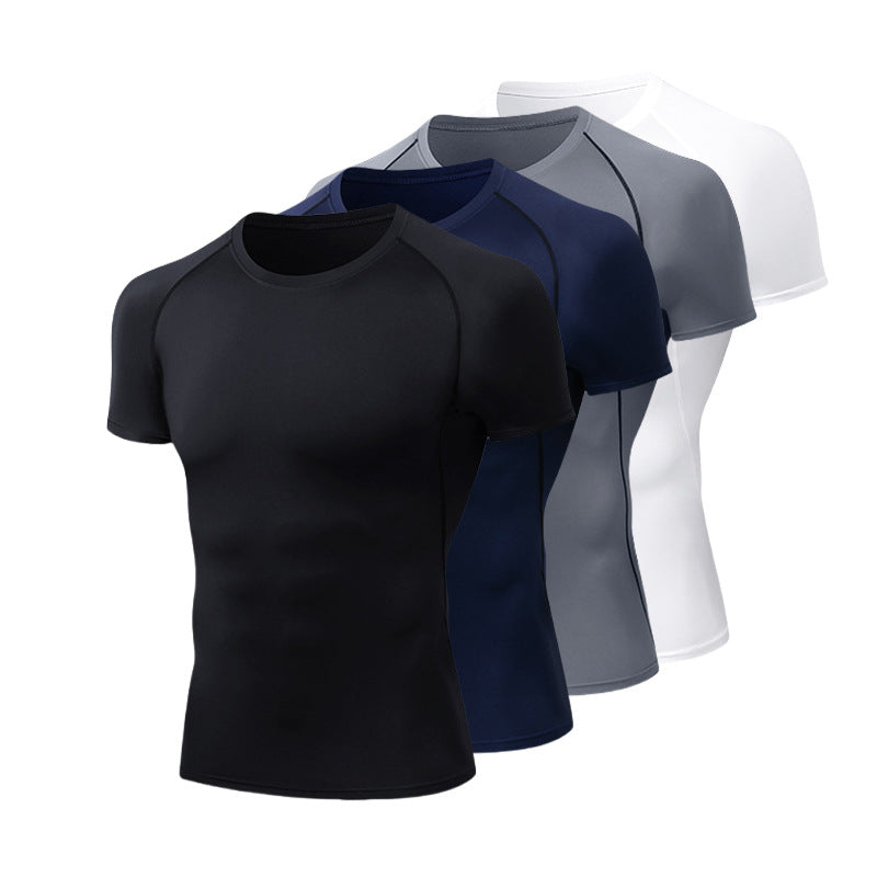 Men's Trendy Slim-Fit Quick-Dry Training and Running T-Shirt