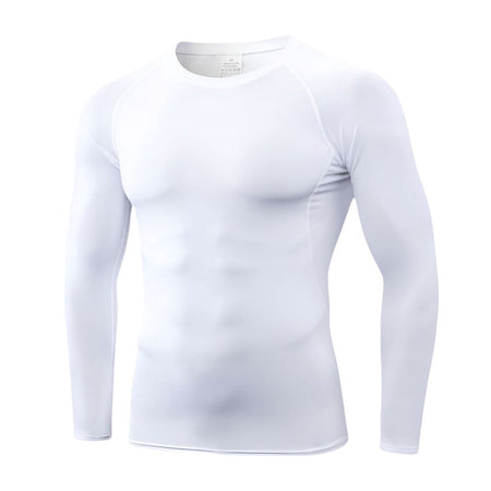 Men's black long sleeve T-shirt - loose fit round neck casual top