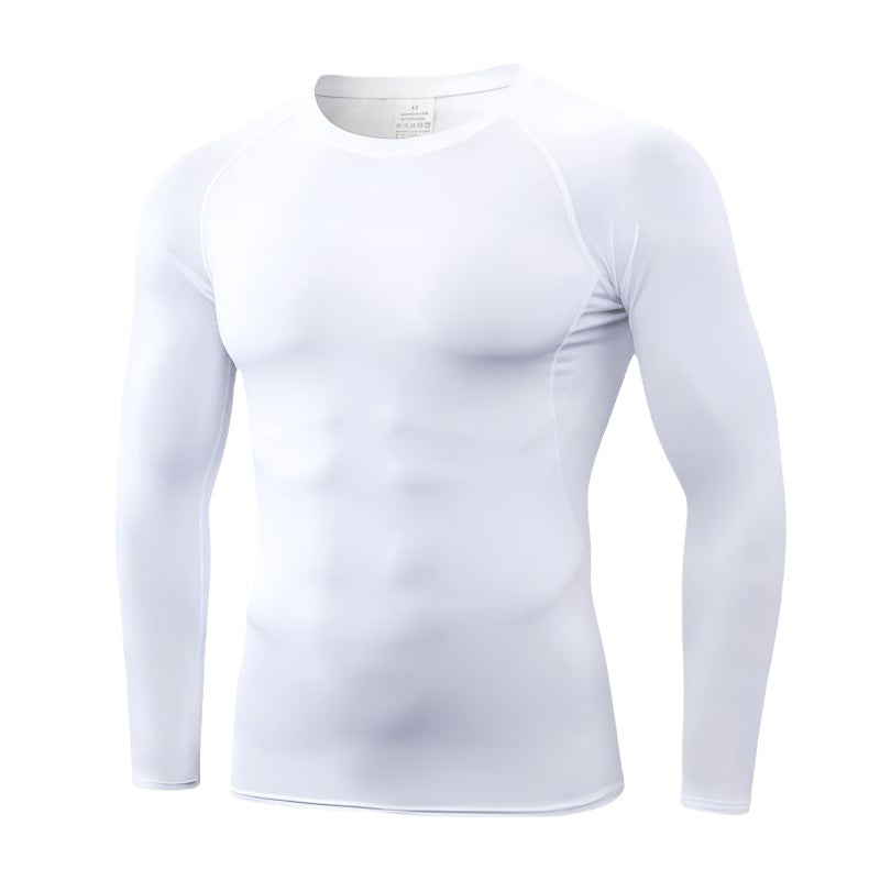 Men's black long sleeve T-shirt - loose fit round neck casual top