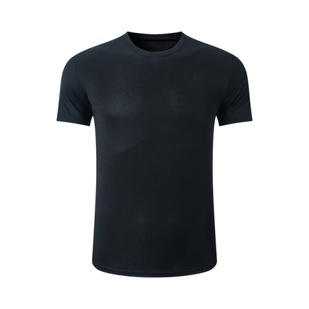 Men's white long sleeve T-shirt - loose fit round neck casual top