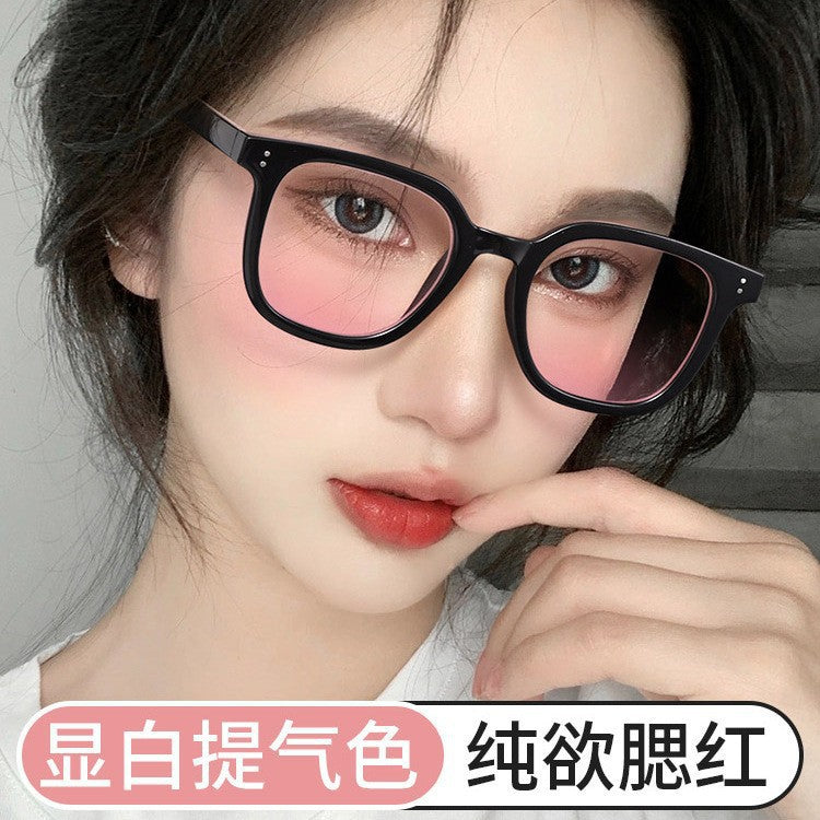 Premium Black Frame Gradient Pink Sunglasses for Women UV