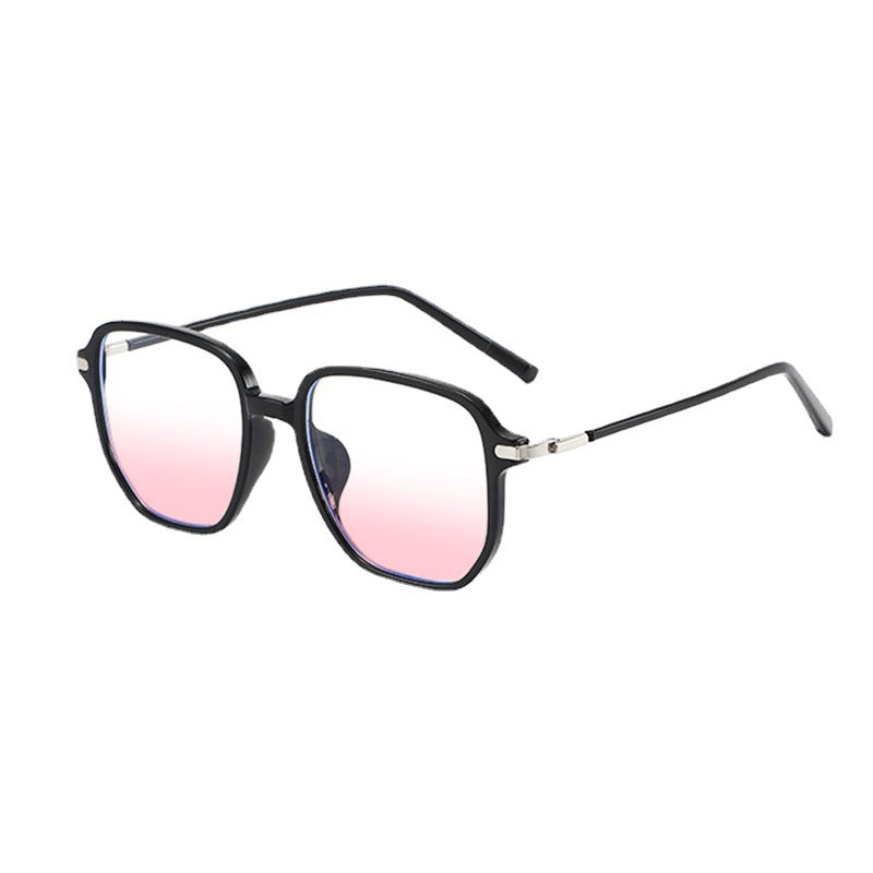 A- black frame blush premium black frame gradient pink sunglasses for women uv protection