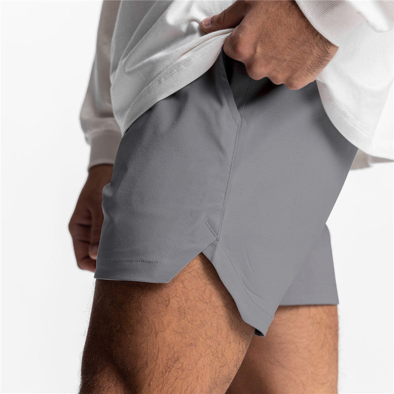 Black men's shorts - casual shorts with elastic waistband for active and leisure wear