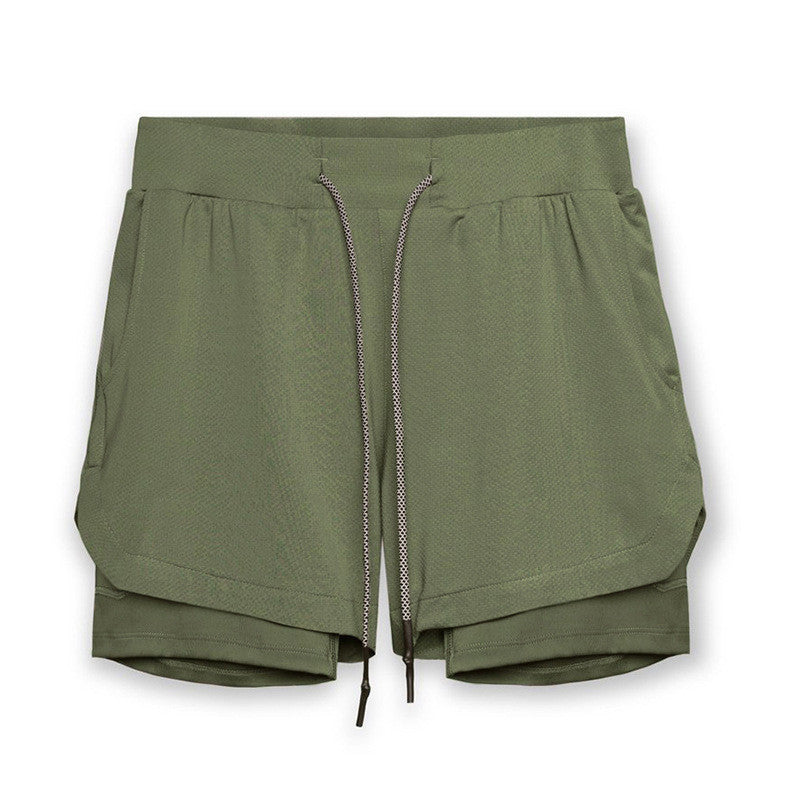 Dark Brown men's shorts - casual shorts with elastic waistband for active and leisure wear