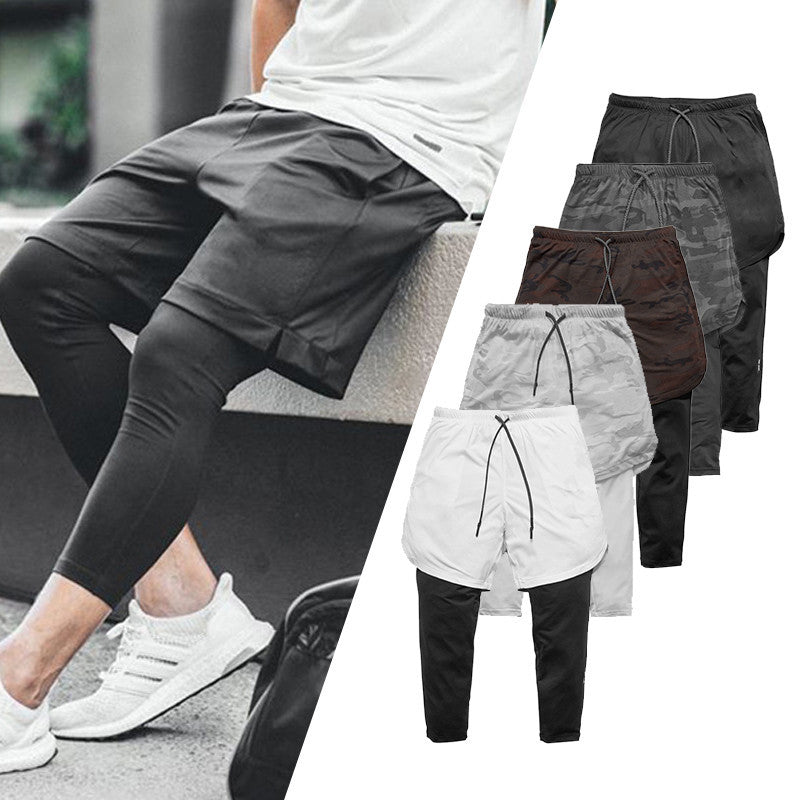 Men's 2-in-1 Performance Compression Training Shorts with