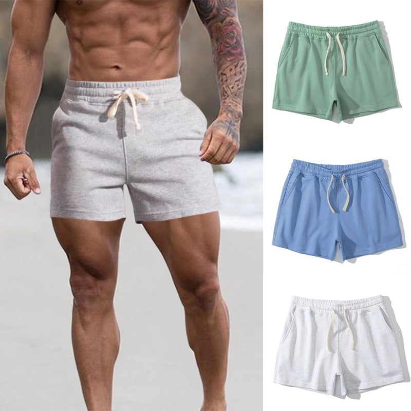 Men's Premium Cotton-Blend High-Elastic Running and Fitness
