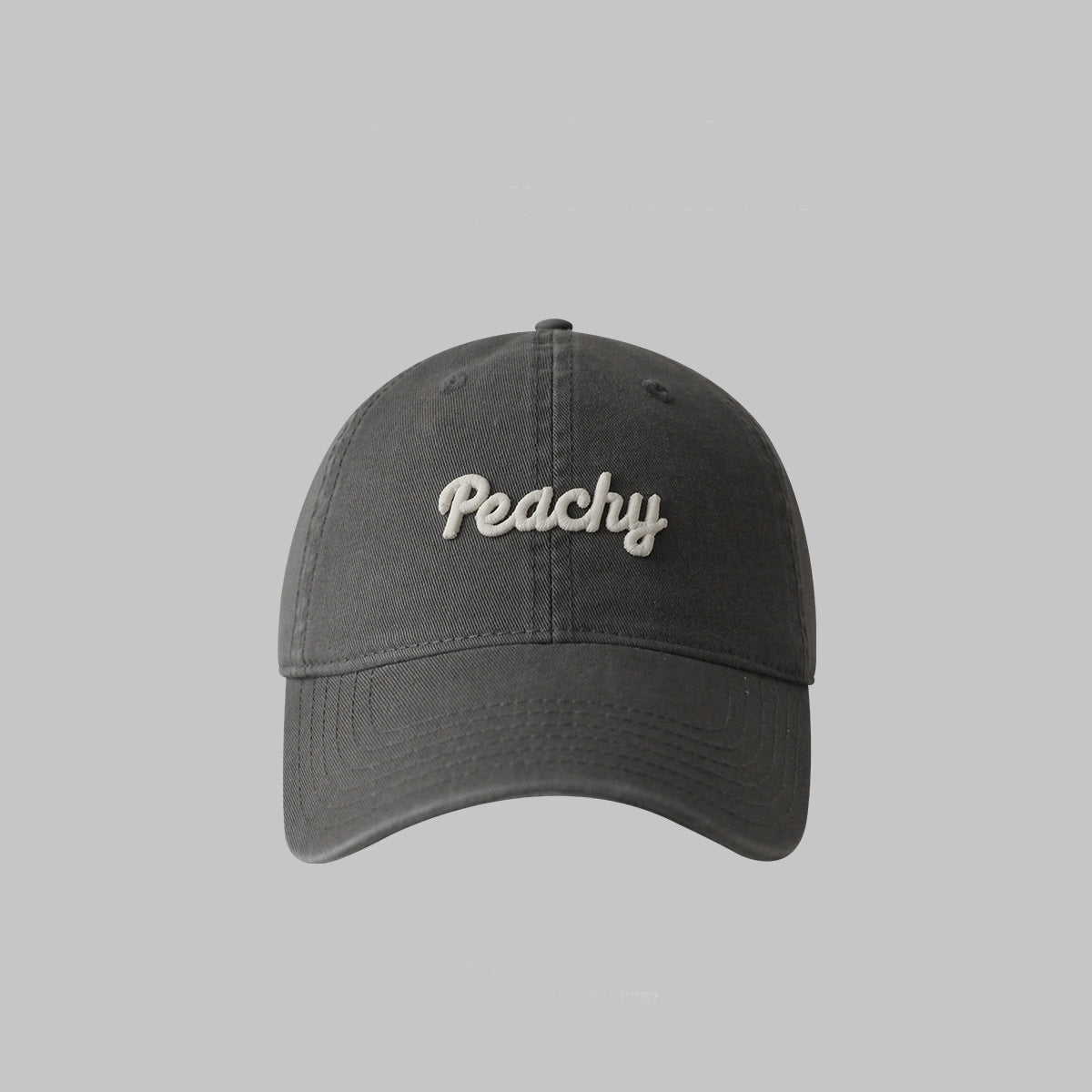 Beige wide brim baseball cap for women men sun protection face slim