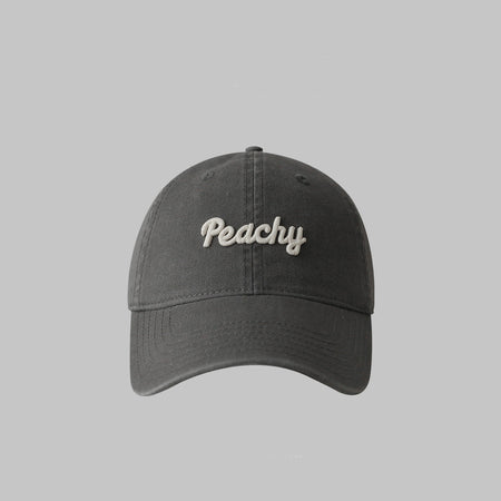 Beige wide brim baseball cap for women men sun protection face slim