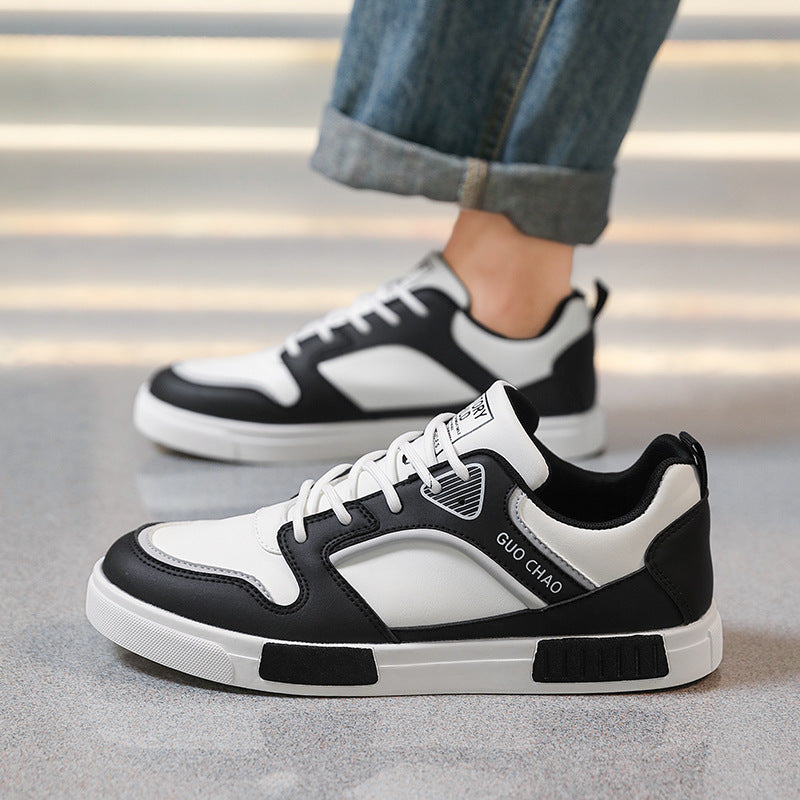 Men’s Leather Low-Top Casual Sneakers
