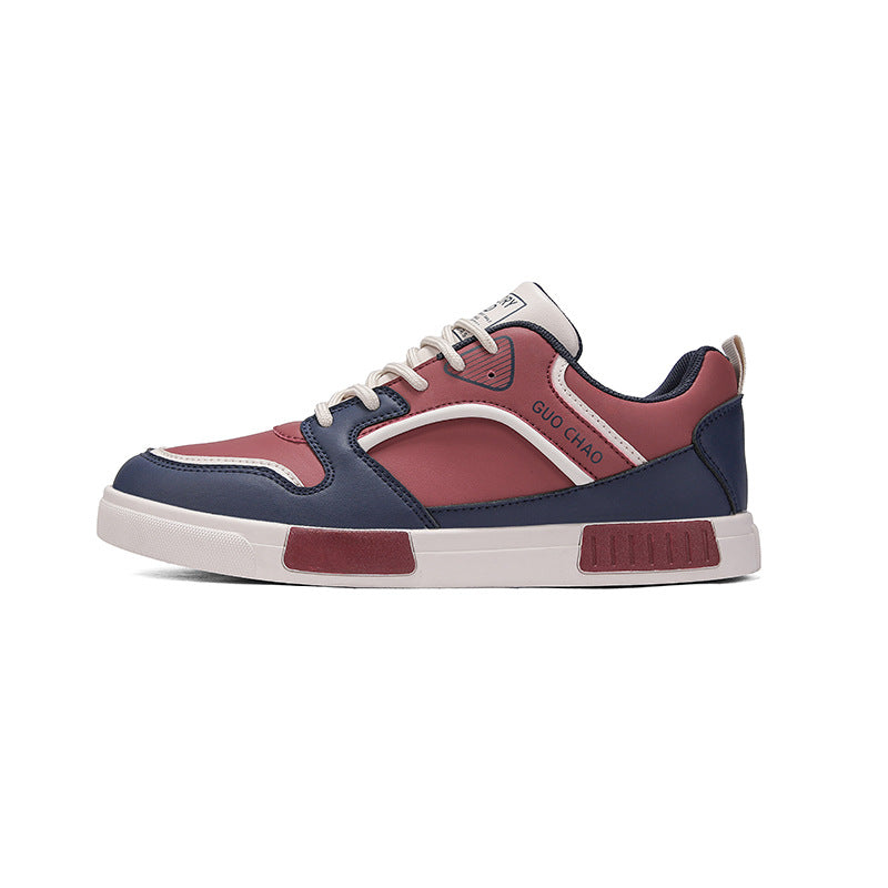 Men’s Leather Low-Top Casual Sneakers