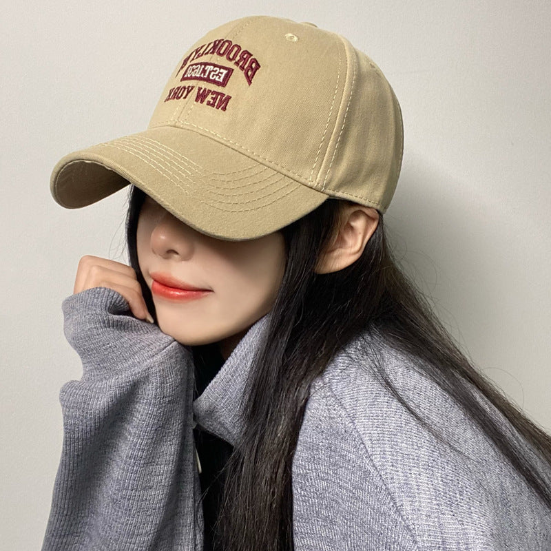 Deepened Hard Top Baseball Cap Big Head Wide Brim Sun Hat