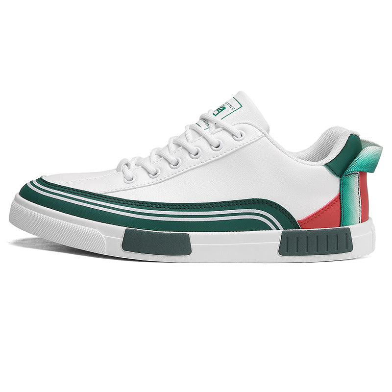 Men’s Leather Breathable Casual Low-Cut Board Shoes