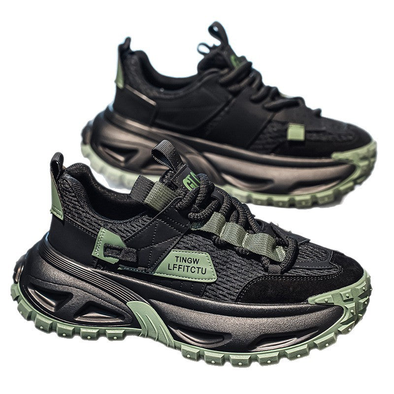 Men's Mesh Breathable Thick-Soled Casual Dad Sneakers