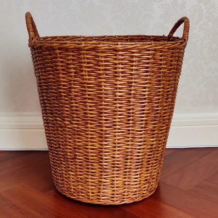 Large Thick Tube Storage Basket Household Supplies — silver